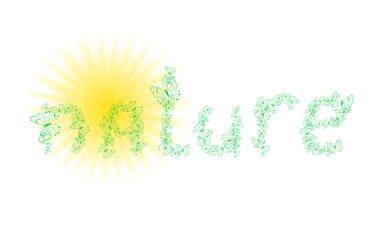 Obraz premium Text nature