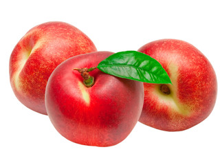 peach isolated on white background