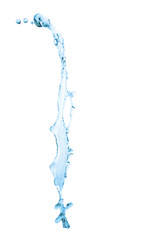 Fototapeta na wymiar plusk wody na białym tle