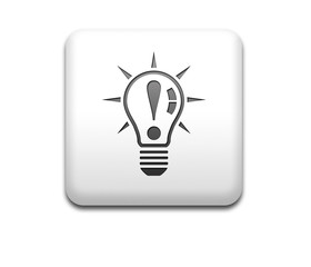 Boton cuadrado blanco simbolo idea