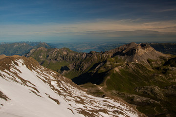 View from the Schilthorn mountain