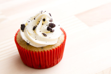 Cookie frosting cupcake