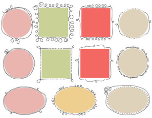 Cute doodle frames © Danussa