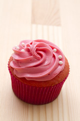 Pretty pink cupcake