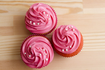 Pretty pink cupcake
