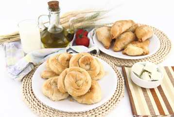 Homemade pastry filled with cheese