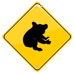 Australian traffic sign with a koala © Andreas Berheide