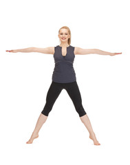 Fototapeta premium lovely fitness instructor