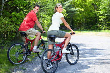 Cycling people.