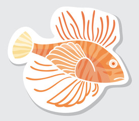 Vector color fish for your design.