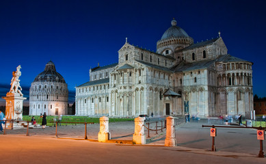 Cathedral of Pisa-night view