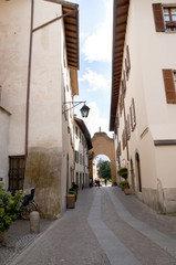 Obraz premium Chiavenna in Northern Italy on Swiss Italian Border