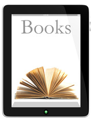 Tablet PC Computer and book