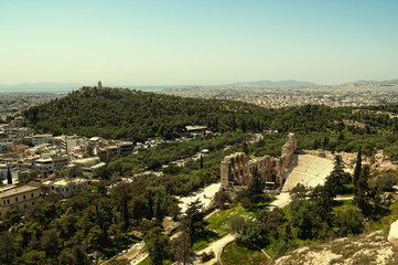 Fototapeta na wymiar The Theater of Herod Atticus in Athens, Greece