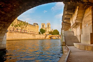 Zelfklevend Fotobehang Seine river, Paris, France © sborisov