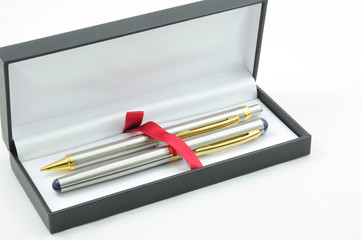 a couple pen in luxury box