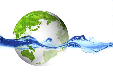 葉っぱの地球儀