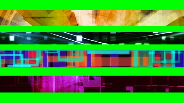 Green Screen Abstract Looping Lower Thirds R44