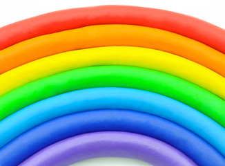 Rainbow clay plasticine background