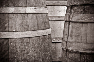 Vintage Wine Barrels