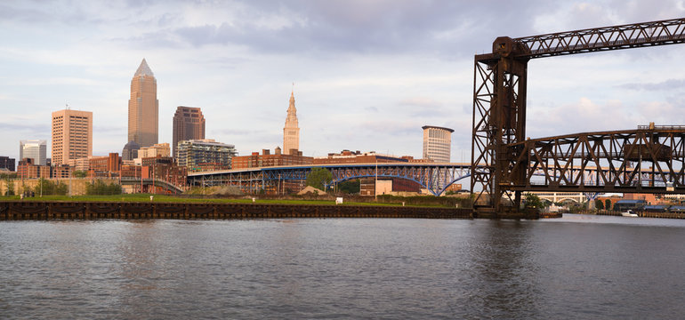 Panoramic view of downtown Cleveland