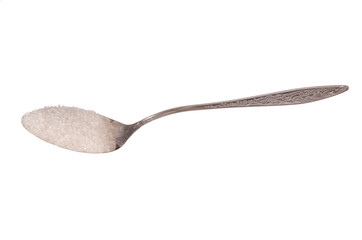 isolated spoon with sugar