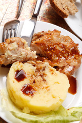 meat with potatoes