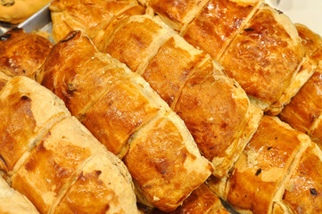 Apple strudel in pastry