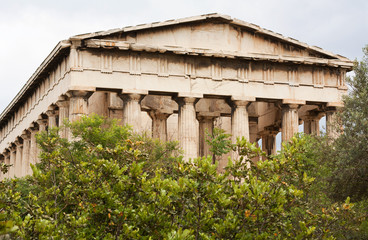 Obraz premium Temple of Hephaistos in the Ancient Agora, Athens,