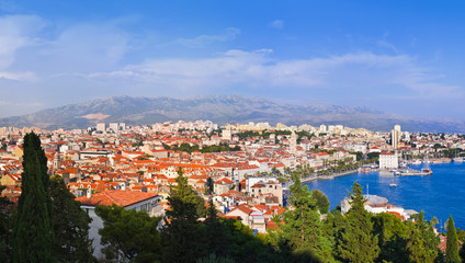 Fototapeta na wymiar Panorama of Split, Croatia