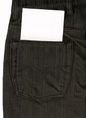 Hip-pocket of trousers