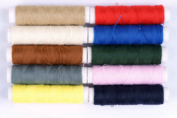 Fototapeta na wymiar Colorful cotton thread