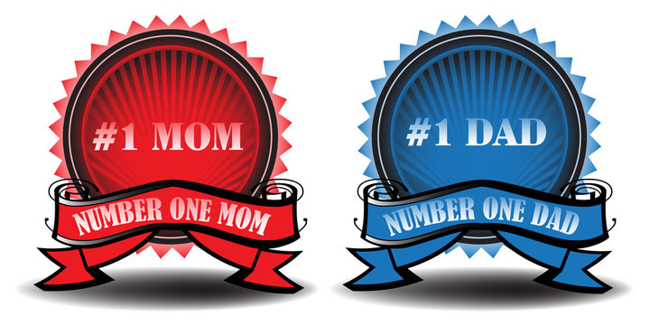 Mom and dad badges