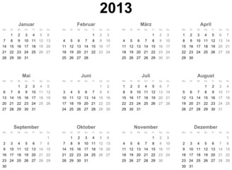 Kalender 2013 (deutsch)