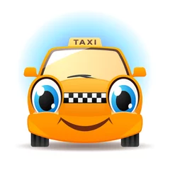 Selbstklebende Fototapeten Lustiges Taxi © argentum