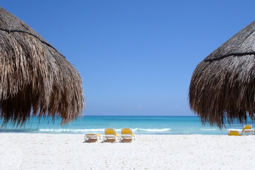 Turquoise Waters of a Caribbean Beach
