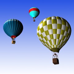 Obraz premium hot air balloons