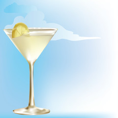 Summer drink of lemonade,juice or wine