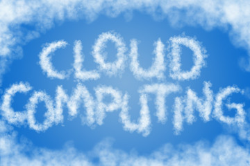 Cloud Computing, letters, sky, clouds II