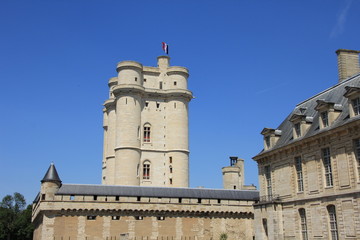 Fototapeta na wymiar Vue sur un château fort