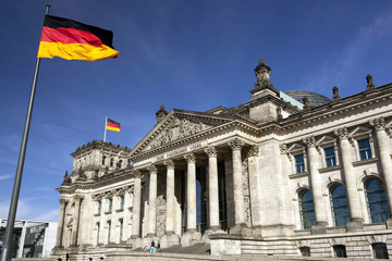 Fototapeta na wymiar reichstag, berlin, germany