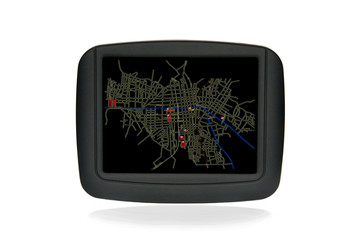 GPS Navigator on white background