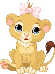 Lion girl cub