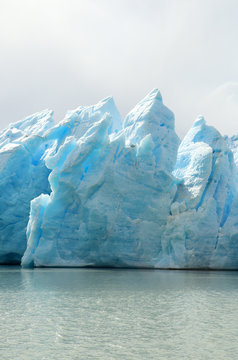Grey glacier in Patagonia, Chile, South America