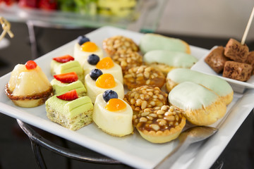 Sweets on banquet table