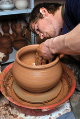 potter on the potters wheel