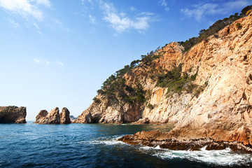 Costa Brava coast landscape