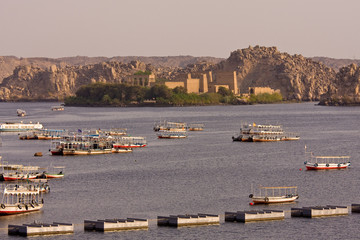 View of temple of Philae, Egypt