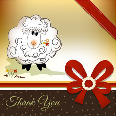 thank you greeting card