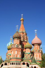 Fototapeta na wymiar St. Basil's Cathedral at the Red Square in Moscow (Russia)